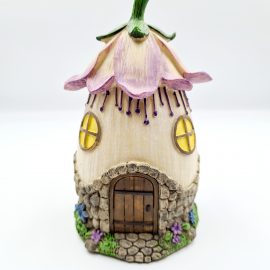 Purple Lily Roof Fairy House