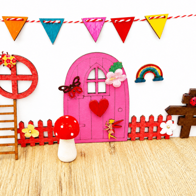 Make And Paint Your Own Boy Or Girl Fairy Door Set (Perfect Gift)