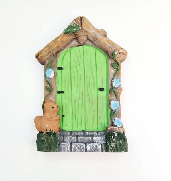 Secret fairy garden green door