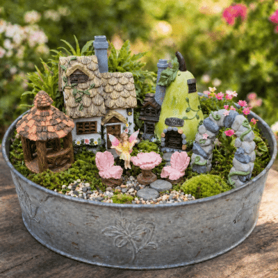 Fairy Garden Super Multi Set (includes 2 Solar houses)