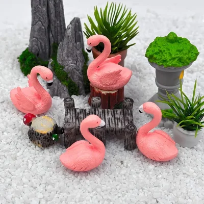 Fairy Garden Pink Flamingo