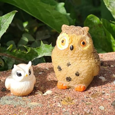 Fairy Gardens Large Owl And Baby Owl