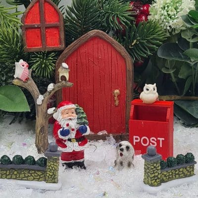 Fairy Garden Christmas Door Set
