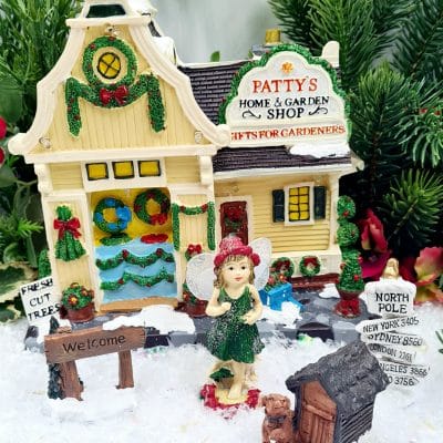 Fairy Gardens LED Christmas Patty's Flower Shop And Accessories