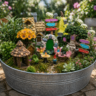 The Enchanted Village Mega Fairy Garden Starter Set