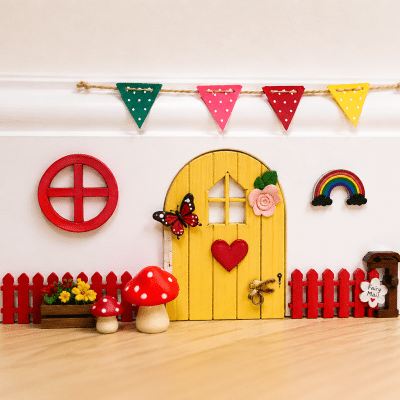 Make And Paint Your Own Boy Or Girl Fairy Door Set (Perfect Gift)
