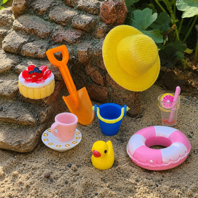 Miniature Beach Day Accessory Set
