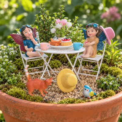 Fairy Garden Afternoon Tea Set